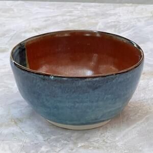 Art Studio Pottery Ceramics Multi-Color Glazed Bowl Handcrafted Artist Signed